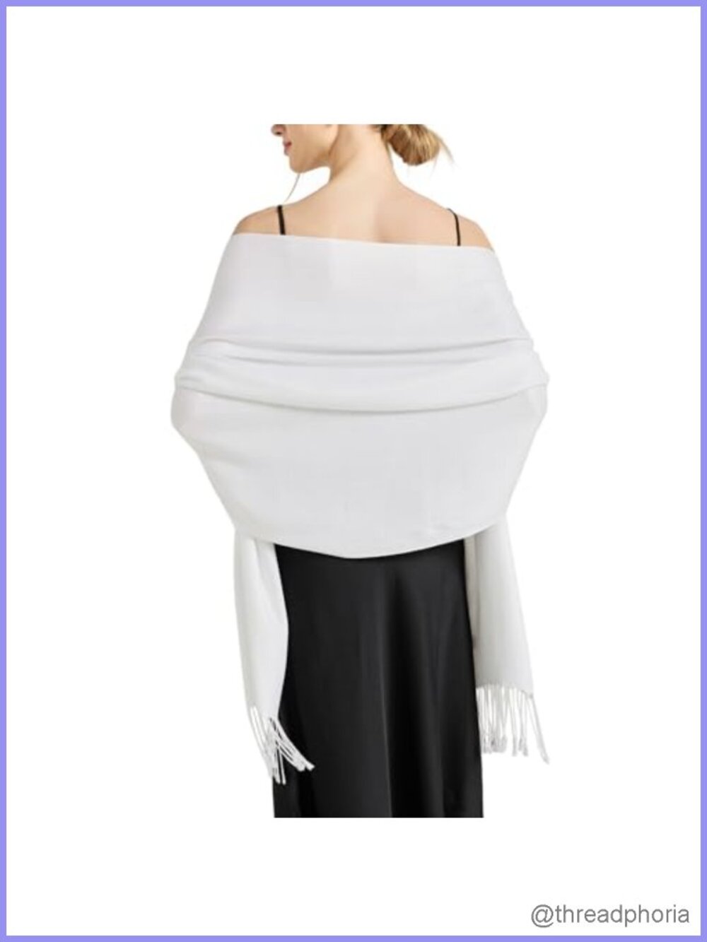 Soft Silky Pashmina Shawl Wrap Scarf for Wedding Evening Dresses